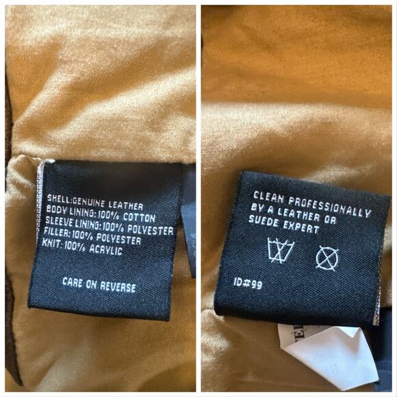 The original James Dean limited edition brown leather bomber jacket size XXL - Picture 12 of 13